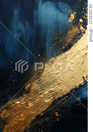 Abstract blue background. Geometric triangle background 123930516