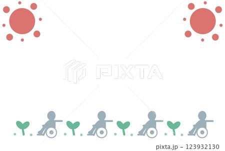 介護フレームのイラスト素材 [123932130] - PIXTA