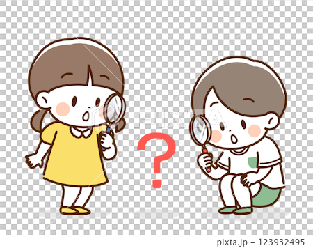 放大鏡_孩子看問號 123932495