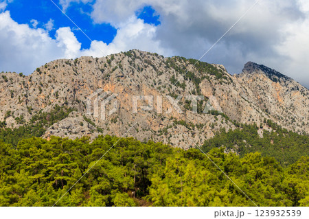 View of the Taurus mountains in Antalya province, Turkey View of the Taurus mountains in Antalya province, Turkey 123932539