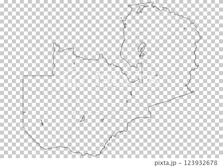 白地図 ザンビア 白地図 ザンビア 123932678