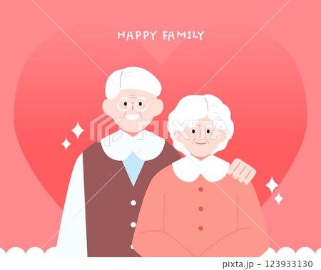 Warm Family Month Family Character Illustration Warm Family Month Family Character Illustration 123933130