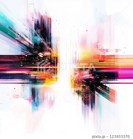 デジタルクロスロード - サイバー空間の交差点 デジタルクロスロード - サイバー空間の交差点 123933370