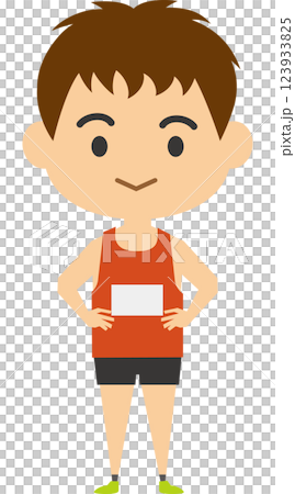 Illustration of a male track and field athlete 123933825