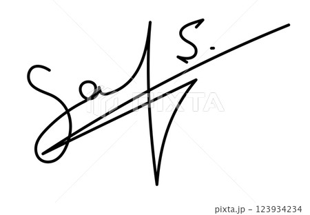 Stylish Black Signature. Fake autograph samples. Elegant Handwritten Autograph, Digital Ink Signature, Isolated on Transparent Background for examples of documents, certificates and contracts 123934234