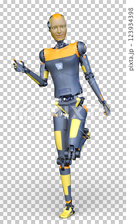女性ロボット 123934398