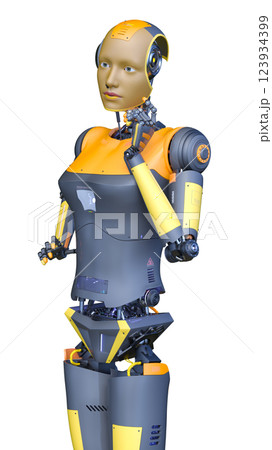 女性ロボット 123934399