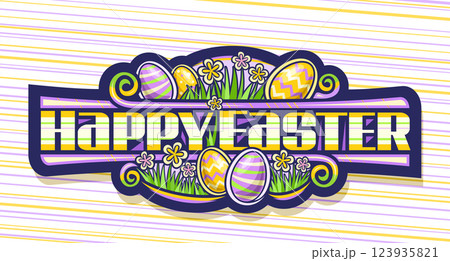 Vector logo for Easter Holiday 123935821