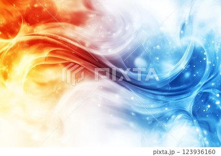 Burnt blue yellow gold white wave abstract background. 123936160