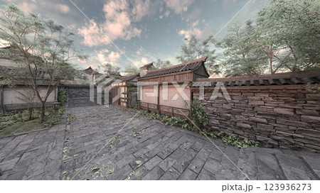 中国式建築物 123936273