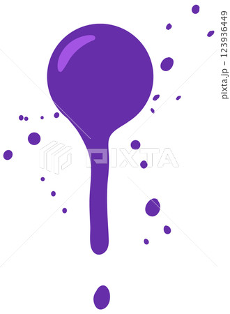 Purple Paint Splash Vector Illustration 123936449