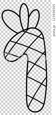 Hand drawn outline illustration of pineapple number 1, number clipart with fruit for kids, school worksheet Hand drawn outline illustration of pineapple number 1, number clipart with fruit for kids, school worksheet 123936505