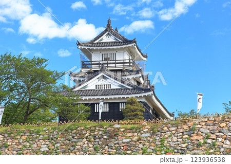 【静岡県】新緑の浜松城 123936538