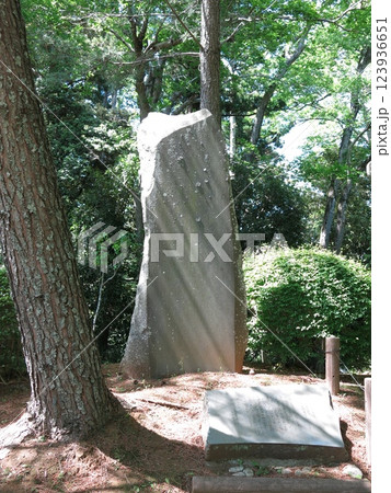 成田市の成田山公園にある鈴木三重吉文学碑 123936651