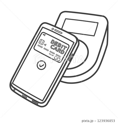 スマホ決済(デビットカード) スマホ決済(デビットカード) 123936853