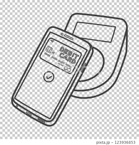 スマホ決済(デビットカード) スマホ決済(デビットカード) 123936853