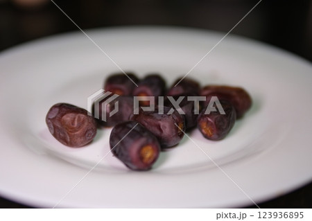 Serving date fruit, islamic holy month ramadan concept image idea caucasian woman hands holding serving date fruits. Special nutrition snack for Iftar. Serving date fruit, islamic holy month ramadan concept image idea caucasian woman hands holding serving date fruits. Special nutrition snack for Iftar. 123936895