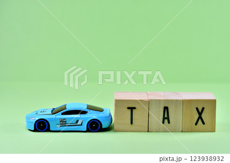 車にかかる税金のイメージ 車にかかる税金のイメージ 123938932