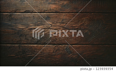 深みのある古木の背景 / Deep Aged Wood Background 123939354