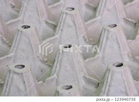 Close up of egg tray Close up of egg tray 123940738