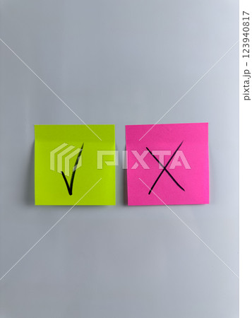 Vertical photo with answer choice concept 123940817