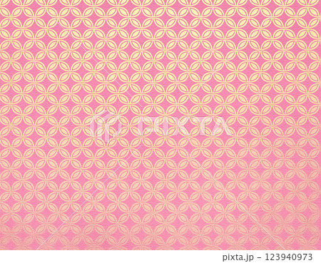 和紙のテクスチャのイメージ素材　模様　ピンク色 123940973