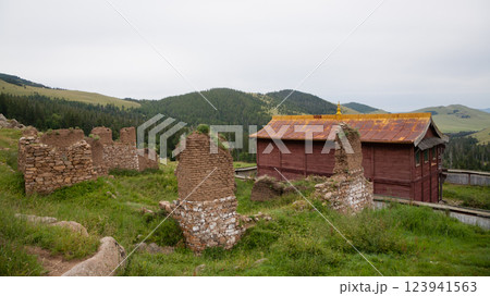 Manjusri monastery back view, Mongolia Manjusri monastery back view, Mongolia 123941563