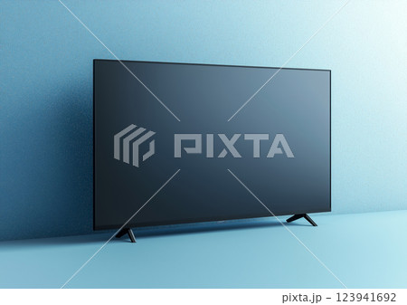 未来的なテレビデザイン、スリムでフレームレス 未来的なテレビデザイン、スリムでフレームレス 123941692