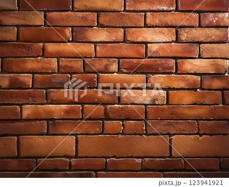 レンガの壁のイメージ素材 レンガの壁のイメージ素材 123941921