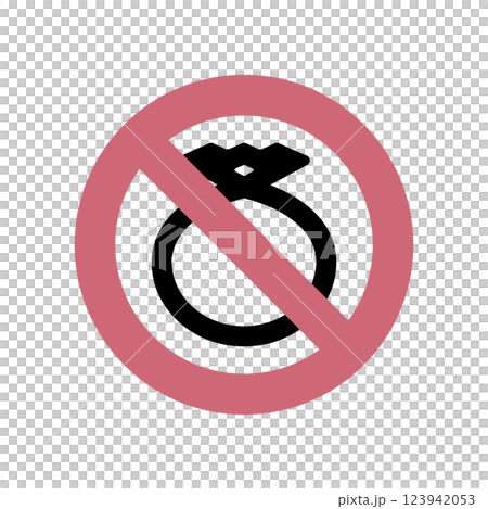 Icon illustration of no littering 123942053