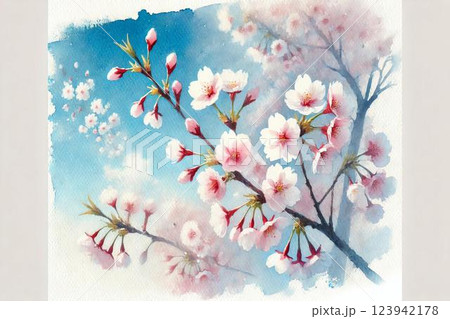 満開の桜 123942178