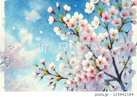 満開の桜 123942184