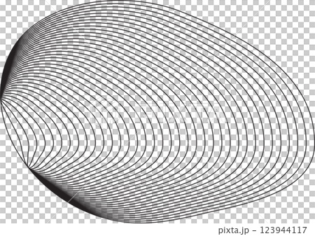 Liquid shape made of lines blend effect. Technology concept Liquid shape made of lines blend effect. Technology concept 123944117