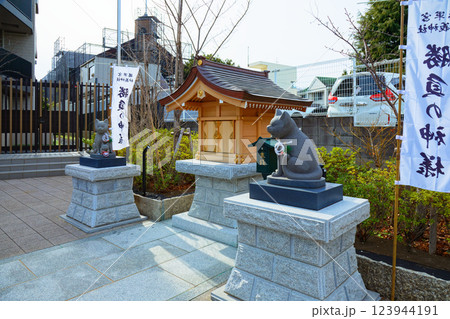 狛猫 妙義神社 勝負の神様 戦勝の宮 狛猫 妙義神社 勝負の神様 戦勝の宮 123944191