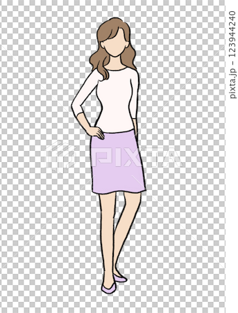 A simple illustration of a career woman A simple illustration of a career woman 123944240