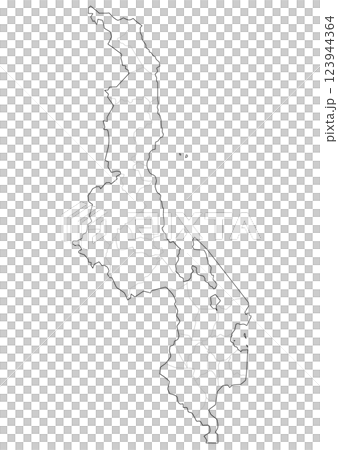 白地図　マラウイ 123944364