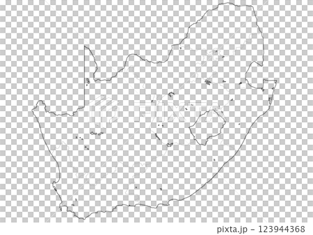 Blank map of South Africa 123944368