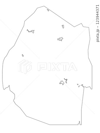 白地図 エスワティニ 白地図 エスワティニ 123944371