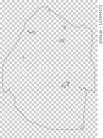 白地図　エスワティニ 123944372