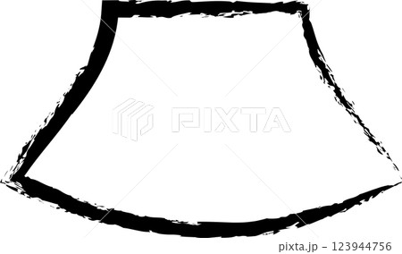 Brush square shape. Geometric design Brush square shape. Geometric design 123944756
