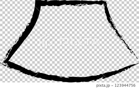 Brush square shape. Geometric design Brush square shape. Geometric design 123944756
