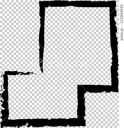 Brush square shape. Geometric design Brush square shape. Geometric design 123944836