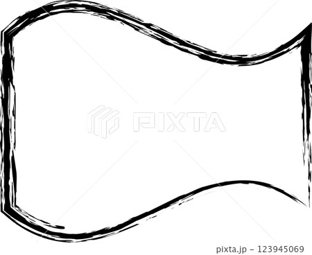 Brush square shape. Geometric design Brush square shape. Geometric design 123945069