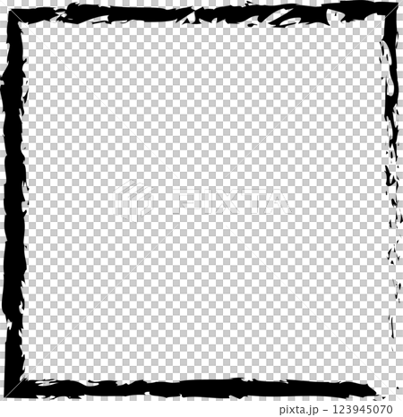 Brush square shape. Geometric design 123945070