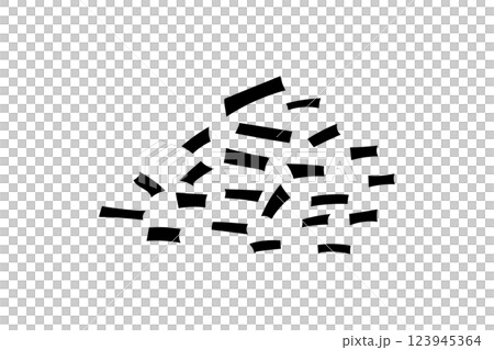 日本のお茶っ葉のイラスト 123945364