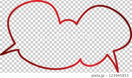 Collection speech bubbles red line, chat, dialogue Collection speech bubbles red line, chat, dialogue 123945853