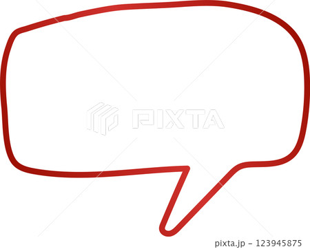 Collection speech bubbles red line, chat, dialogue Collection speech bubbles red line, chat, dialogue 123945875