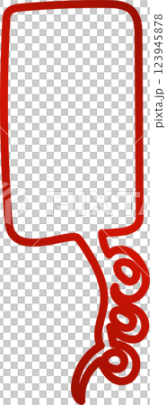Collection speech bubbles red line, chat, dialogue 123945878
