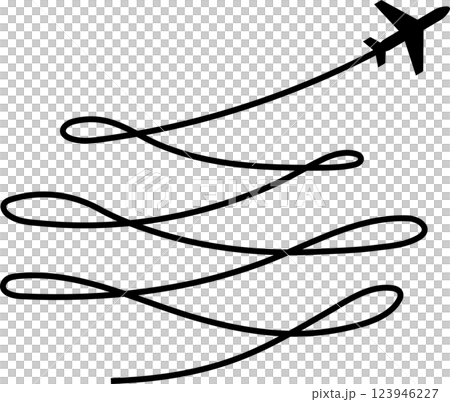 Airplane routes set, plane paths, travel Airplane routes set, plane paths, travel 123946227