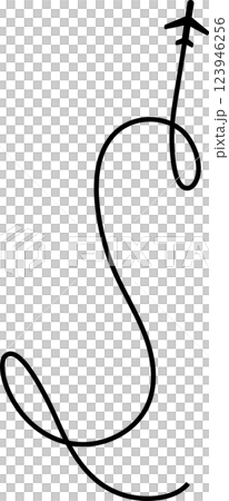 Airplane routes set, plane paths, travel Airplane routes set, plane paths, travel 123946256